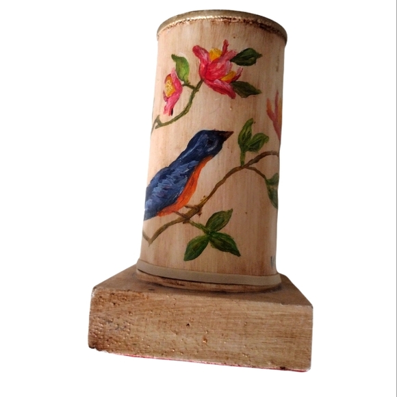 🤪 Bohemian Hand Painted Pencil Holder - Picture 2 of 3